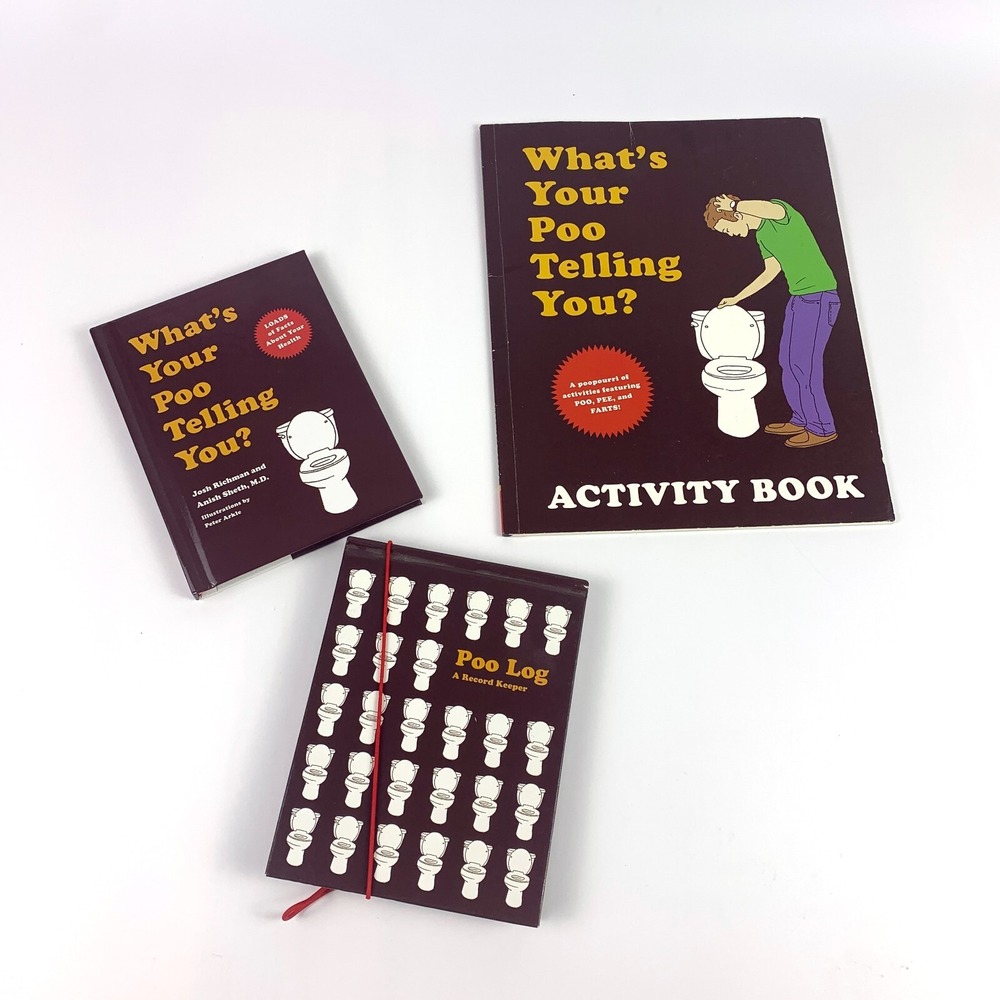 Whats Your Poo Telling You Collection HC Book Poo Log Activity Book Unused No. 2